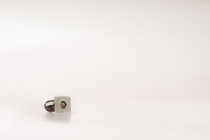Stainless steel small square exterior or interior uplight