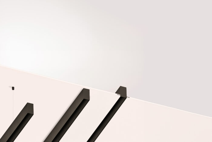 Suspended magnetic track profile, recessed magnetic track profile, surface magnetic track profile in ceiling