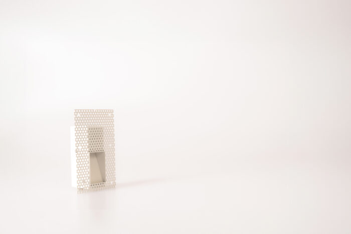 Low-level small rectangle plaster in step light for ground washing