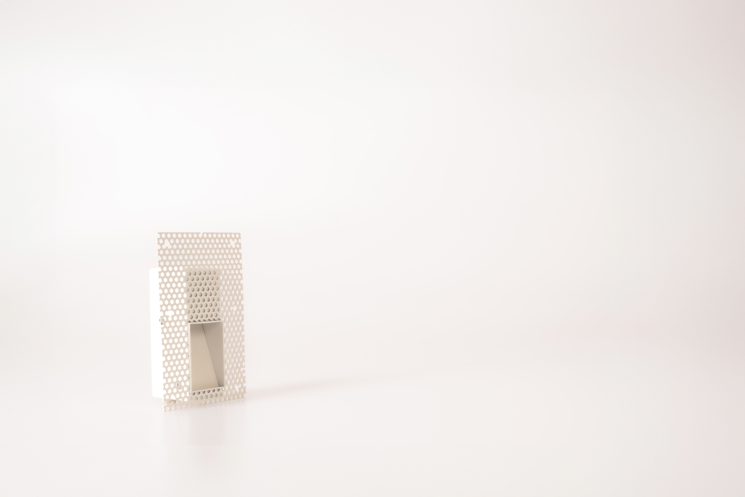 Low-level small rectangle plaster in step light for ground washing
