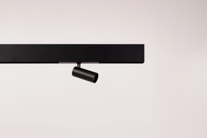 magnetic track system LED matt black spotlight module